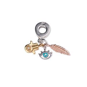 PANDORA Hamsa - All-seeing Eye & Feather Spirituality Dangle Charm
